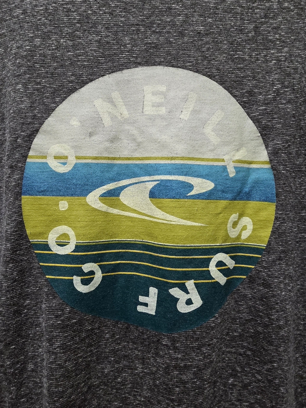 O'Neill Surf Co. Men's Graphic Tee Heathered Grey, Modern Fit, Size Medium